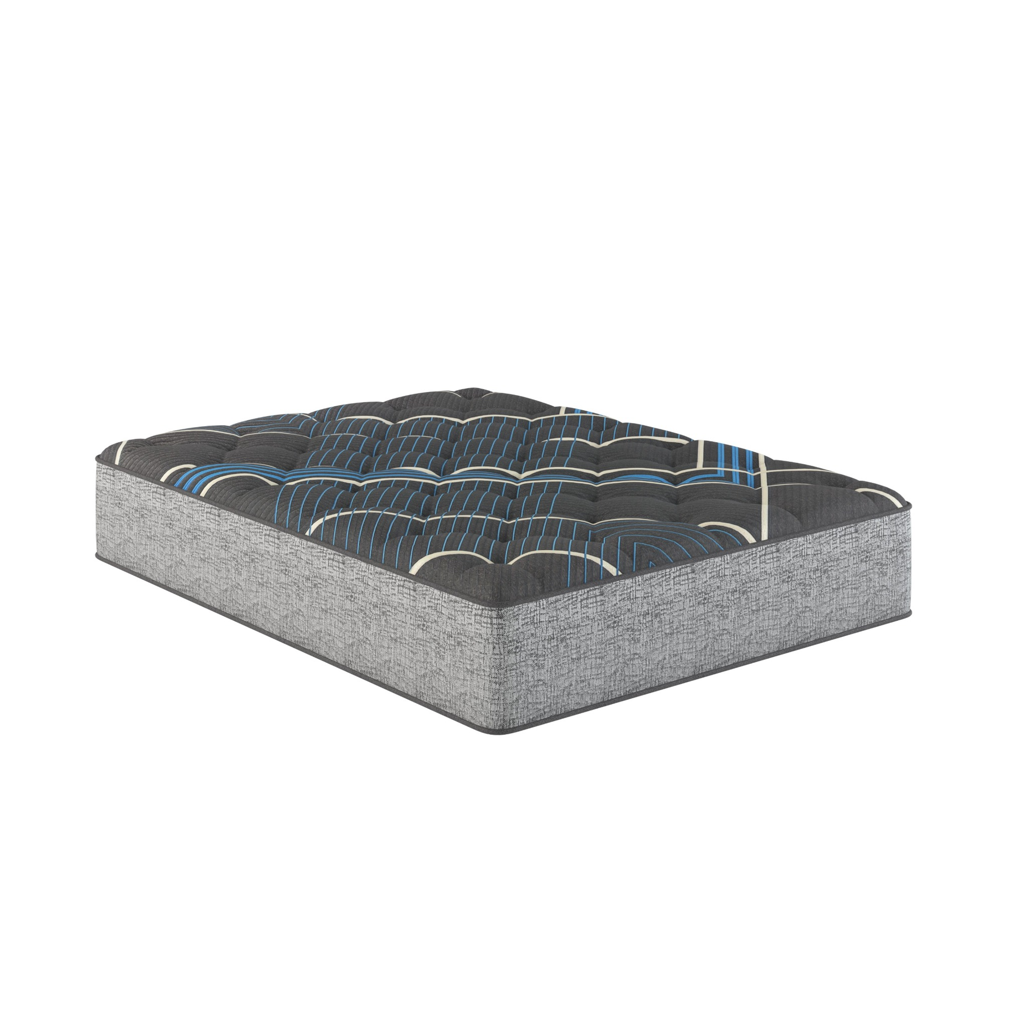 Restonic Comfort Care 14 inch Hybrid Mattress, Medium Comfort, Grey+Blue Foam, King Size
