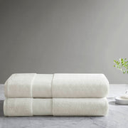 2 PCS 35x70' - 2PK 100% Cotton Bath Sheet Set White