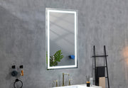 LED Bathroom Mirror 40  'x   28' with Front and Backlight, Large Dimmable Wall Mirrors with Anti-Fog, Memory, 3 Colors, LED Vanity Mirror