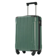 Hardshell Luggage, Lightweight Durable ABS Suitcase with Double Spinner Wheels, TSA Lock, 20-Inch Travel Carry-On Luggage (Green)