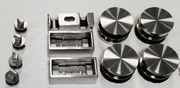 Roller Set with Wall Brackets and Anti-Jump Knobs Only, 24D02P05-CHX