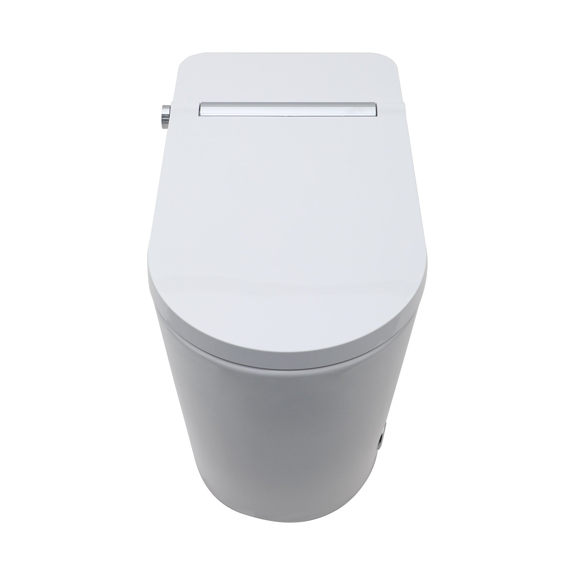 Smart Toilet with Bidet Built-In, Auto Open & Close, Elongated Heated Seat, Foot Sensor Flush, LED Display, Warm Water Wash