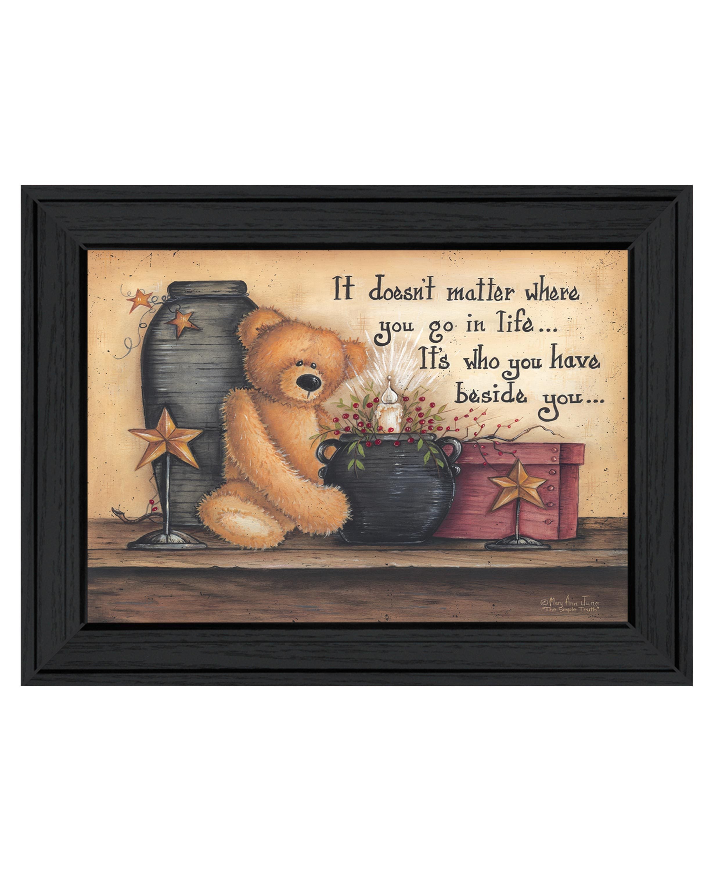 'The Simple Truth' by Mary Ann June, Ready to Hang Framed Print, Black Frame