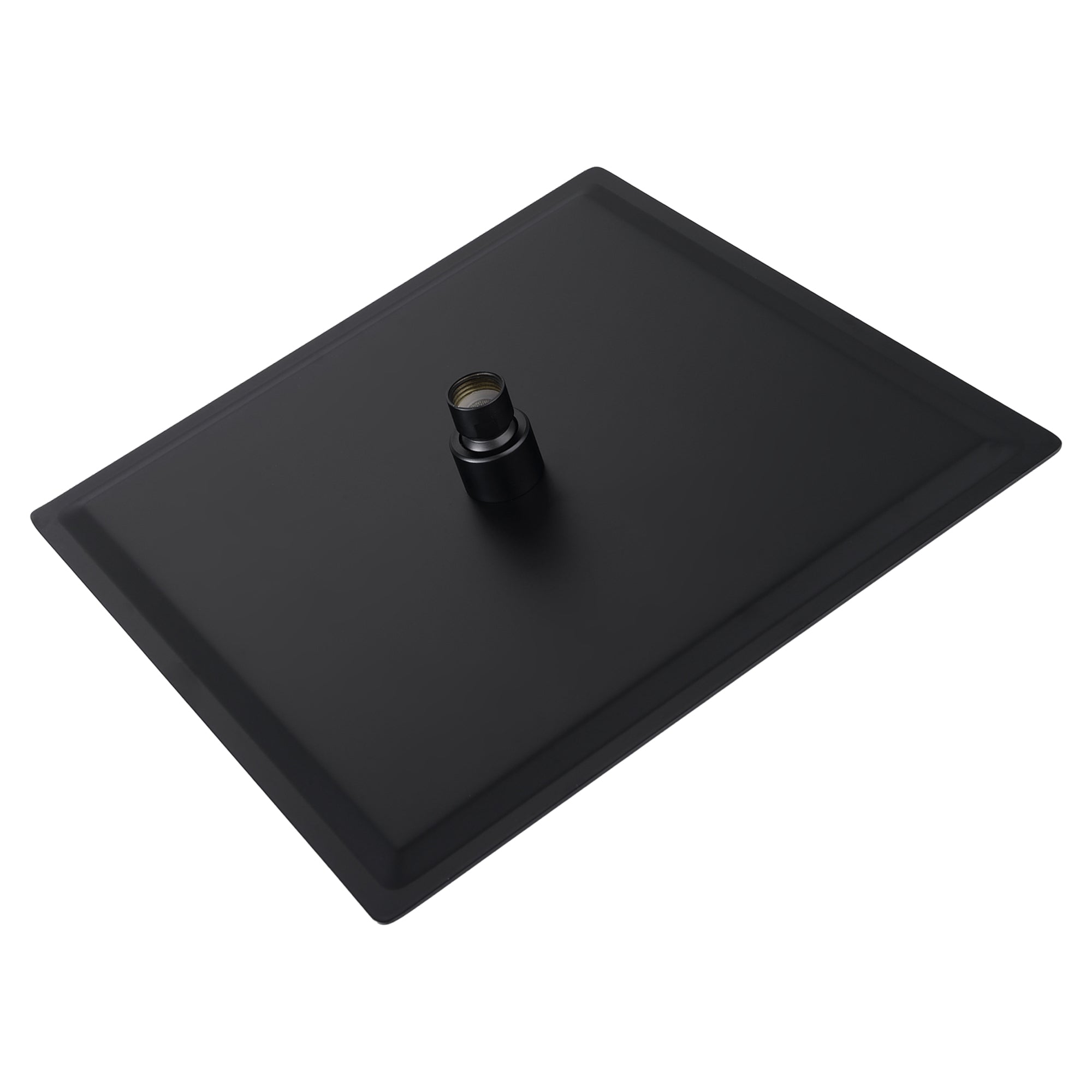 8 Inch Square Rain Shower Head - Matte Black Finish, Ceiling/Wall Mount Stainless Steel Bath Fixture