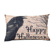 20x13' Crow Happy Halloween Pillow