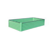 6x3x1ft Galvanized Raised Garden Bed, Outdoor Planter Garden Boxes Large Metal Planter Box for Gardening Vegetables Fruits Flowers, Green