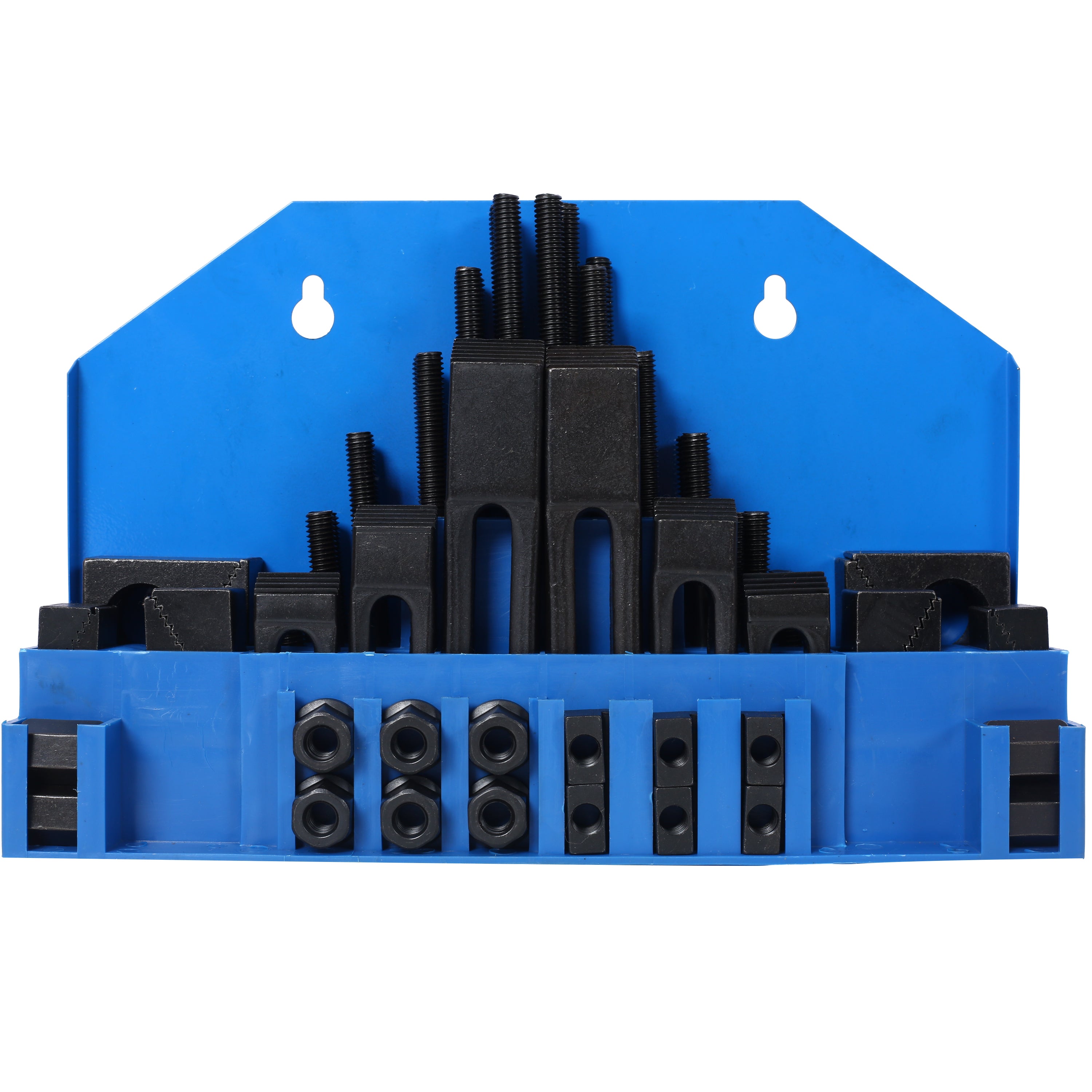 58Pc T-Slot Clamping Kit Mill Machinist Set With T-slot cleaner and Tightening Wrench (7/16 Table Slot 3/8-16 Stud Size)