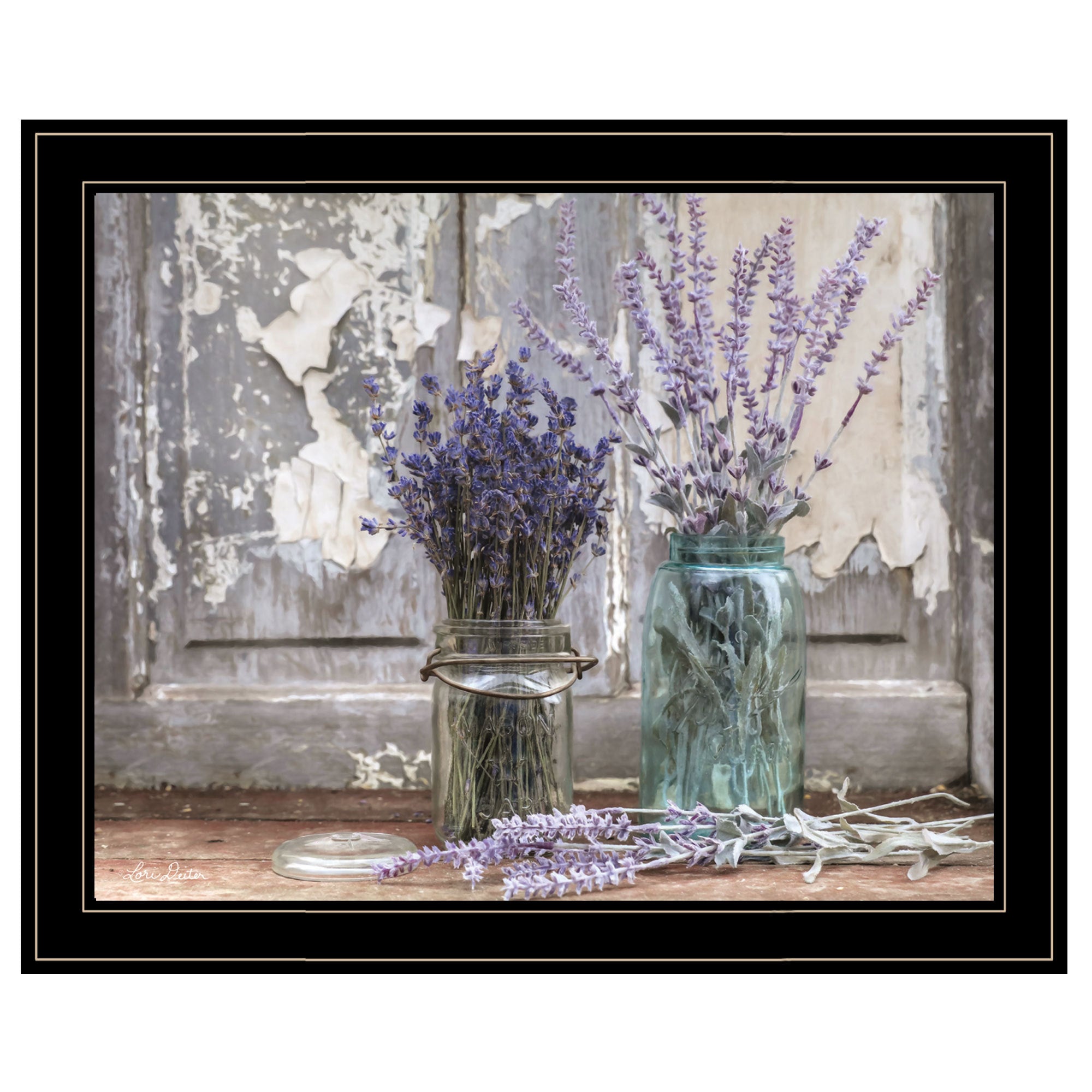 'Abundance of Beauty' by Lori Deiter, Ready to Hang Framed Print, Black Frame