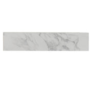 49' x 4' Bathroom Sink Side Splash, Size for Bathroom Vanity Sink Top, Engineered Marble Stone Side Splash, color Carrara white