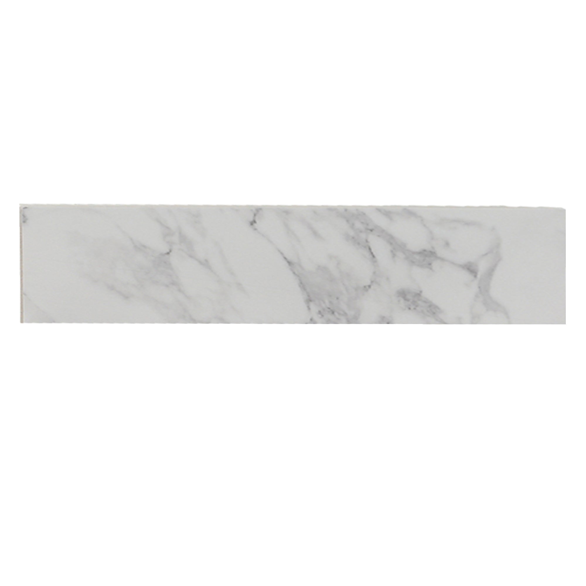 49' x 4' Bathroom Sink Side Splash, Size for Bathroom Vanity Sink Top, Engineered Marble Stone Side Splash, color Carrara white