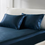 2 PCS Standard Luxury 2 PC Pillowcases Midnight Blue