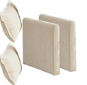 Cloud Sofa Armrests only, Modern Sectional Couch, for Living Room Bedroom and Apartment, Comfy Double Layer Upholstered Seat Cushion, Breathable Chenille Fabric, Beige