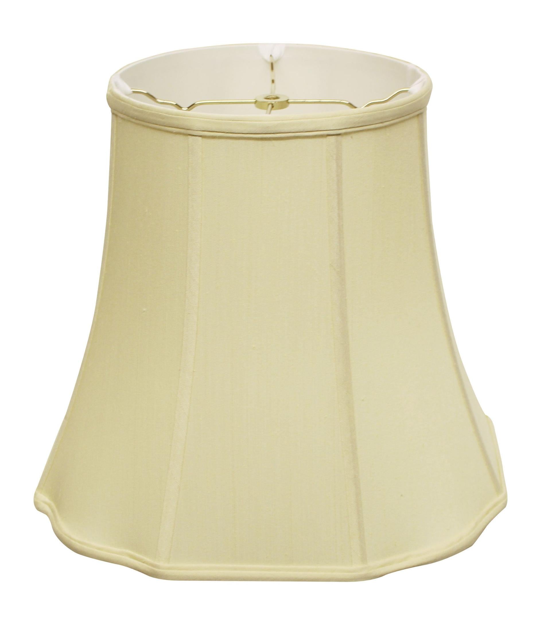 Slant Fancy Octagon Softback Lampshade with Washer Fitter, Antique White