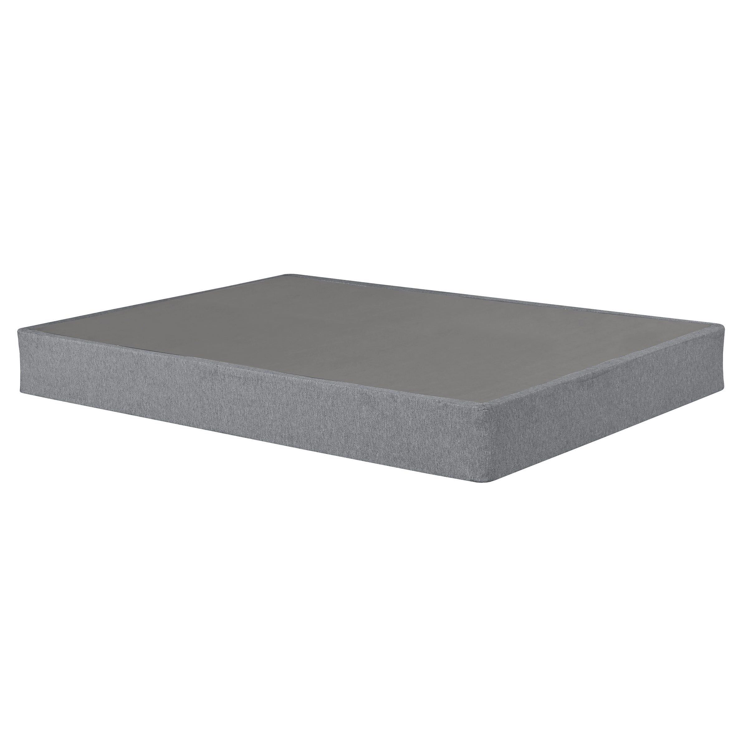 9 in. Full Size Foldable Metal Mattress Box Spring Foundation Bed Base, Modern Bedroom Furniture, Gray