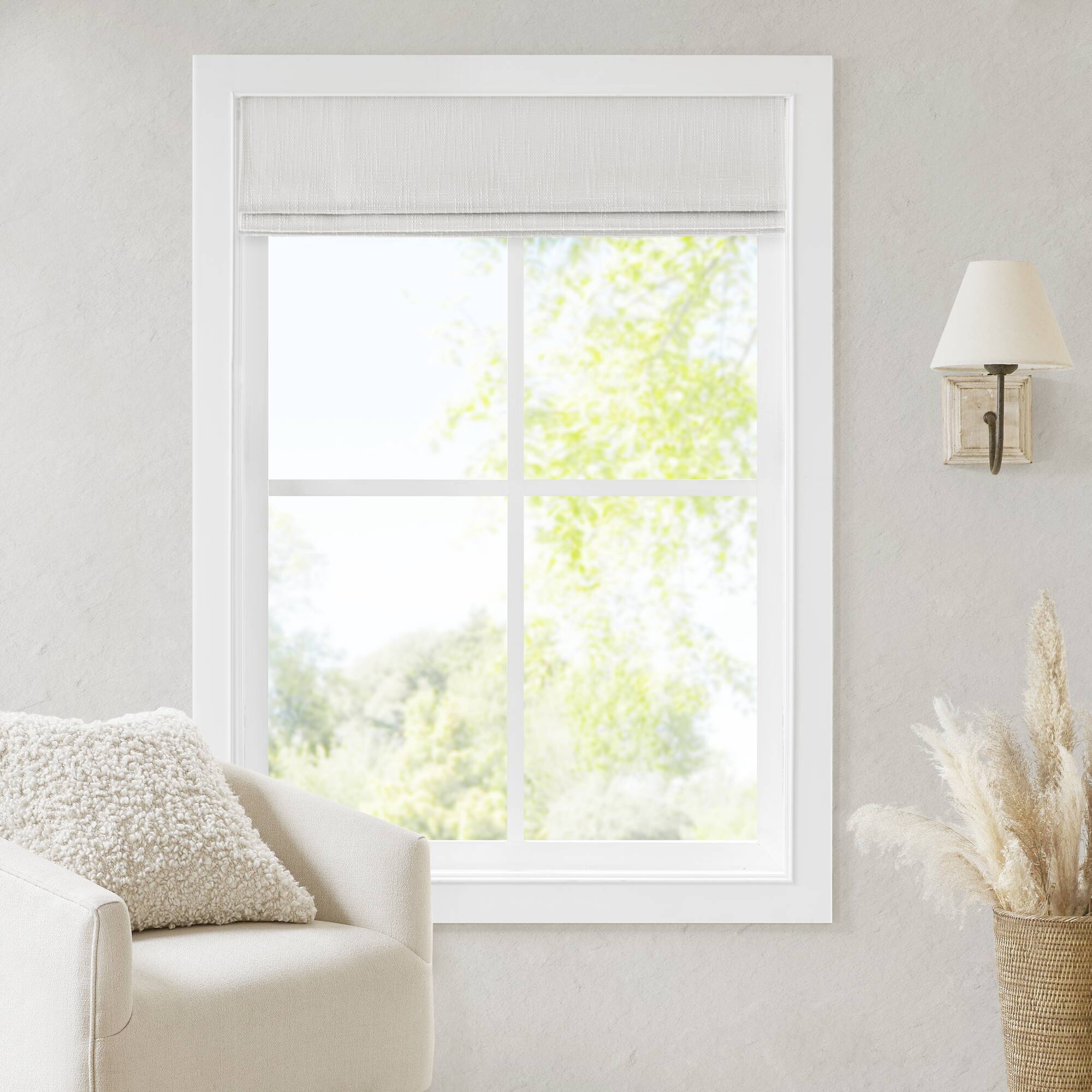 1 PCS 33x64' Total Blackout Cordless Roman Shade White