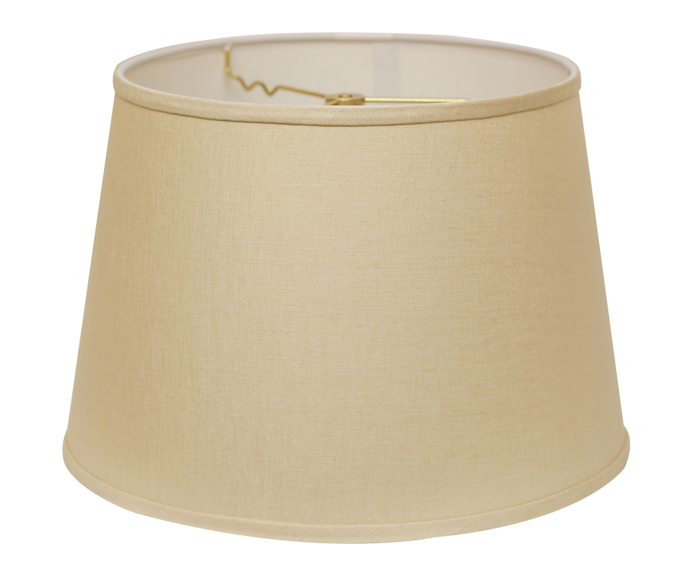 Slant Modified Empire Hardback Lampshade with Washer Fitter, Beige