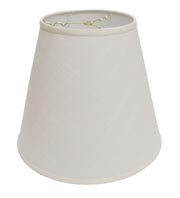 Deep Cone Hardback Lampshade with Washer Fitter, White Fabric Lampshade for Table Lamps, Natural Linen, 9' Top x 16' Bottom x 14' Height
