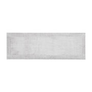 100% Cotton Tufted 3000GSM Reversible Bath Rug Grey 24x72'