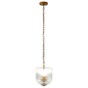 Garnet Pendant Lamp - Coarse Gold with Clear Glass for Chic Interior Lighting