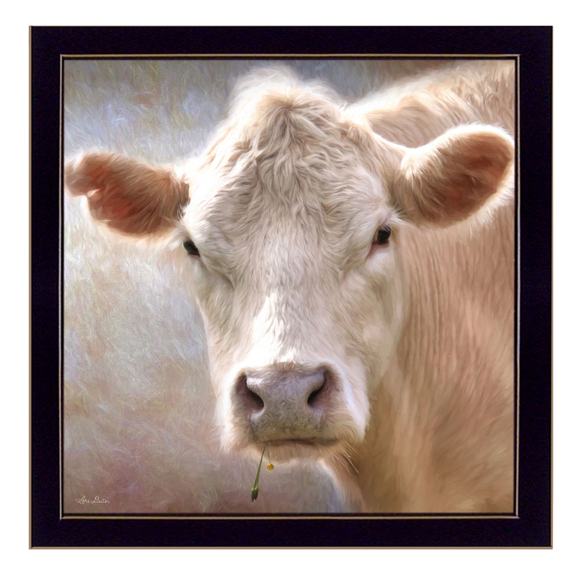 'Up Close on the Farm' By Lori Deiter, Printed Wall Art, Ready To Hang Framed Poster, Black Frame