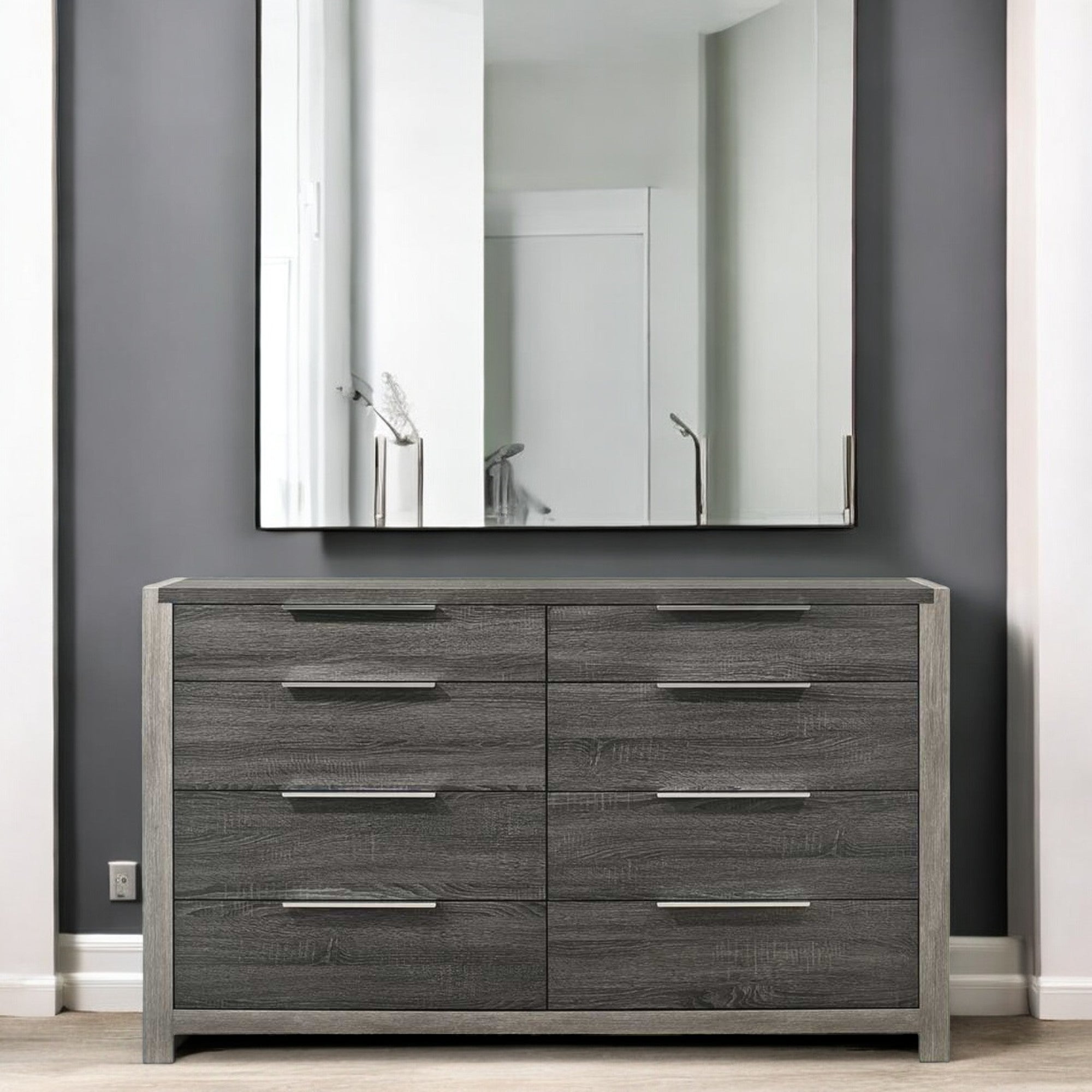 Jehoram Gray Finish Dresser