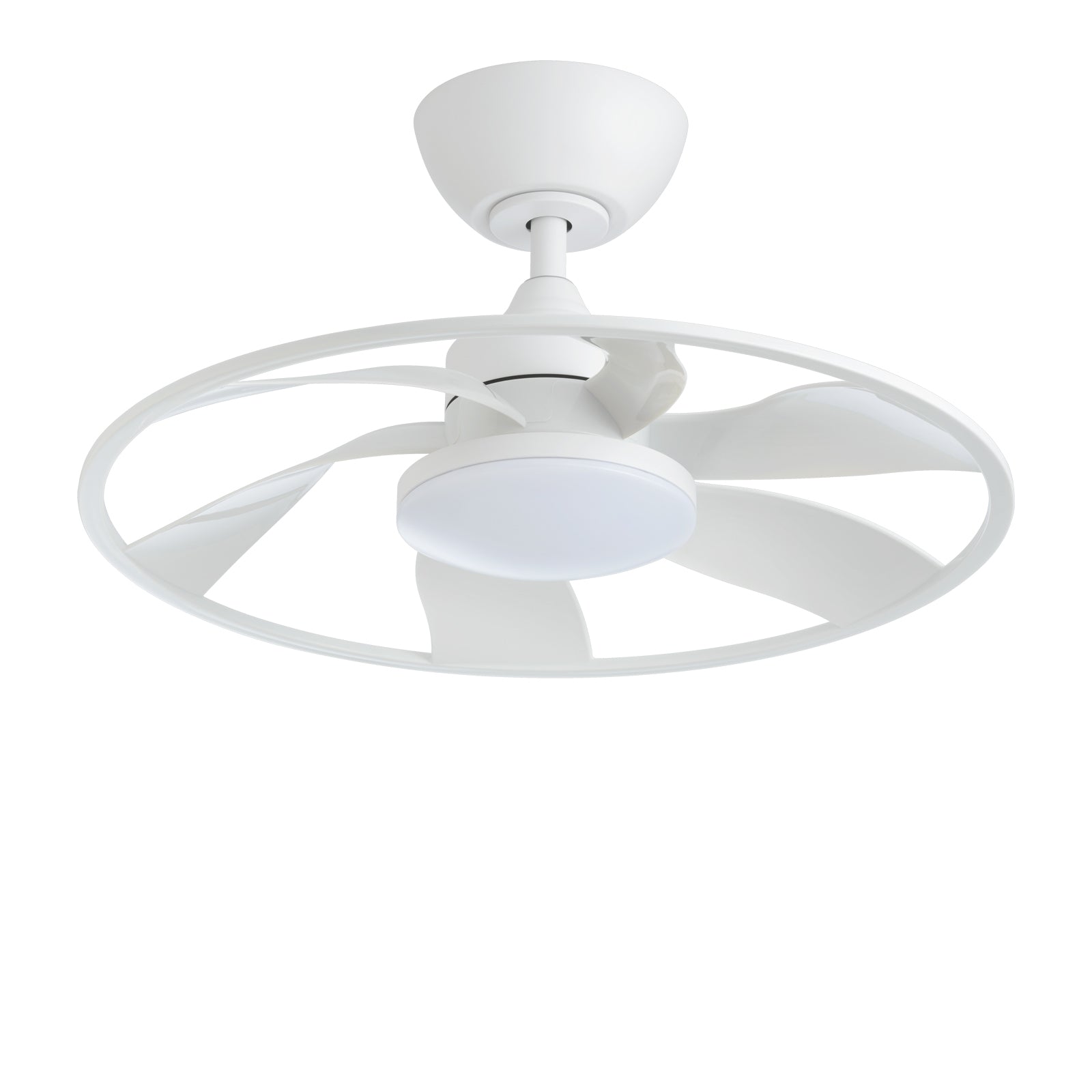 Light Pro 22 in. LED Indoor Matt white Smart Ceiling Fan with DC Motor